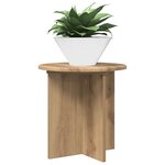 vidaXL Support de Plante 2 pièces Chêne artisanal 40 x 40 x 40 cm