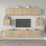 vidaXL Ensemble de meubles TV 6 Pièces Chêne sonoma Bois d'ingénierie