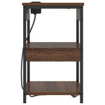vidaXL Cabinet de chevet Chêne marron 41 x 31 x 51 cm