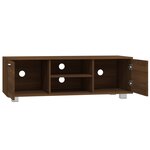 vidaXL Meuble TV Chêne marron 120x40 5x35 cm Bois d'ingénierie