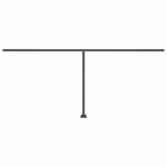 vidaXL Auvent manuel rétractable sur pied 500x350 cm Bleu/Blanc