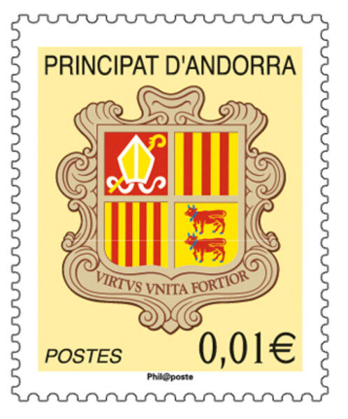 Andorre - Blason jaune 0.01