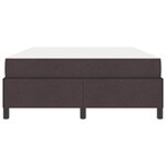 vidaXL Lit à ressorts Marron foncé 140 x 200 cm tissu