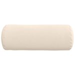 vidaXL Coussins d'accent 2 Pièces Beige Ø 25 x 70 cm Tissu en microfibre