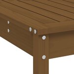 vidaXL Ensemble de bar de jardin 9 Pièces marron miel bois de pin massif