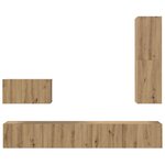 vidaXL Ensemble de meubles TV 4 Pièces chêne artisanal 200 x 30 x 30 cm