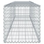 vidaXL Panier gabion avec couvercle 300x50x50 cm fer galvanisé
