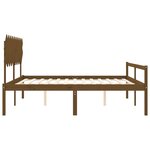 vidaXL Lit pour personne âgée sans matelas 200x200 cm bois massif