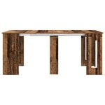 vidaXL Table à dîner 180 x 85 x 75 cm Bois d'ingénierie Bois ancien