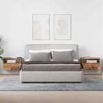 vidaXL Tables de chevet murales 2 Pièces vieux bois 45x26x28 5 cm