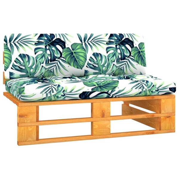 vidaXL Canapé central palette de jardin marron miel bois pin imprégné
