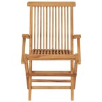 vidaXL Chaises de jardin avec coussins beige lot de 8 Bois teck massif