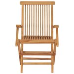 vidaXL Chaises de jardin avec coussins beige 8 Pièces Bois de teck massif