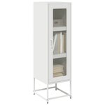 vidaXL Buffet haut blanc 36x39x123 cm acier laminé à froid
