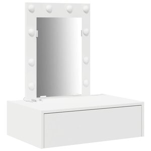 vidaXL Table de Toilette Blanc 60 x 40 x 70 cm Bois d'ingénierie