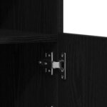 vidaXL Buffet Chêne noir 60 5 x 37 x 100 cm Bois d'ingénierie