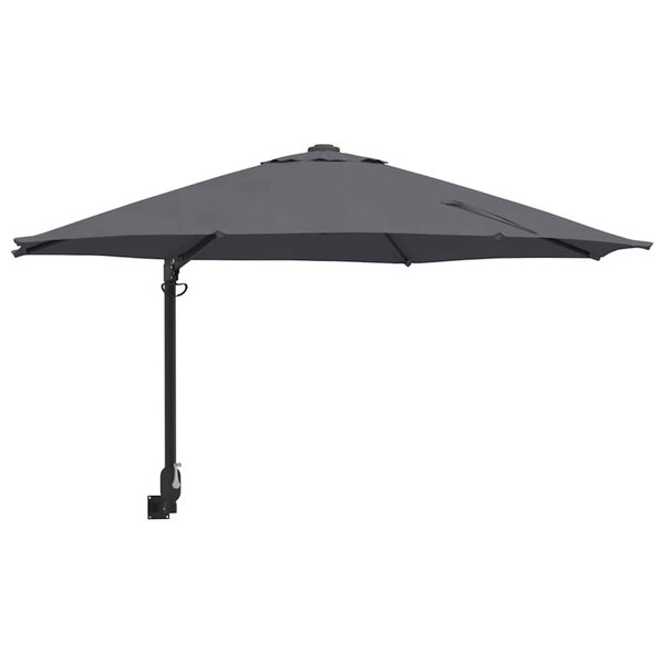 vidaXL Parasol de jardin Anthracite  Noir 248 x 248 x 148 cm