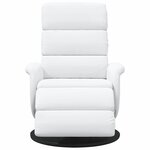 vidaXL Fauteuil inclinable Blanc 71 x 98 x 106 cm Faux cuir