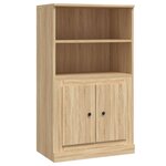 vidaXL Buffet haut chêne sonoma 60x35 5x103 5 cm bois d'ingénierie