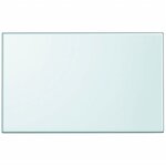 vidaXL Dessus de table rectangulaire en verre trempé 1000 x 620 mm