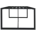 vidaXL Table à dîner d'extérieur Anthracite 120x60x66 cm Aluminium