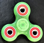 hand Spinner Vert en ABS Phosphorescent