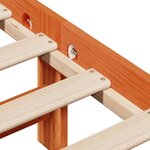 vidaXL Cadre de lit sans matelas cire marron 75x190 cm bois pin massif