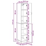 vidaXL Ensemble de Meubles 2 Pièces Sonoma gris Bois d'ingénierie