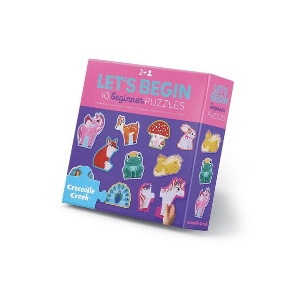 puzzle let's begin - 10 puzzle de 2 pièces - licornes