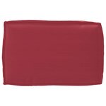vidaXL Set de coussins de palette 3 Pièces Bordeaux 120 x 80 x 12 cm