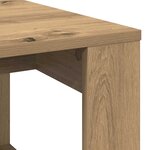 vidaXL Table basse chêne artisanal 102x50x35 cm bois d'ingénierie