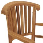 vidaXL Chaises de jardin lot de 2 Bois de teck solide