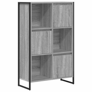 vidaXL Bibliothèque Gris Sonoma 68 x 30 x 108.5 cm Bois d'ingénierie