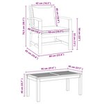 vidaXL Ensemble de canapé de jardin Naturel Bois de teck solide