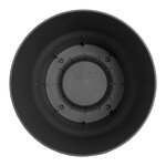 2 pots de fleur rond Greenville Ø 14 x hauteur 13 4 cm et Ø 16 x hauteur 15 3 cm - 7 L - Noir