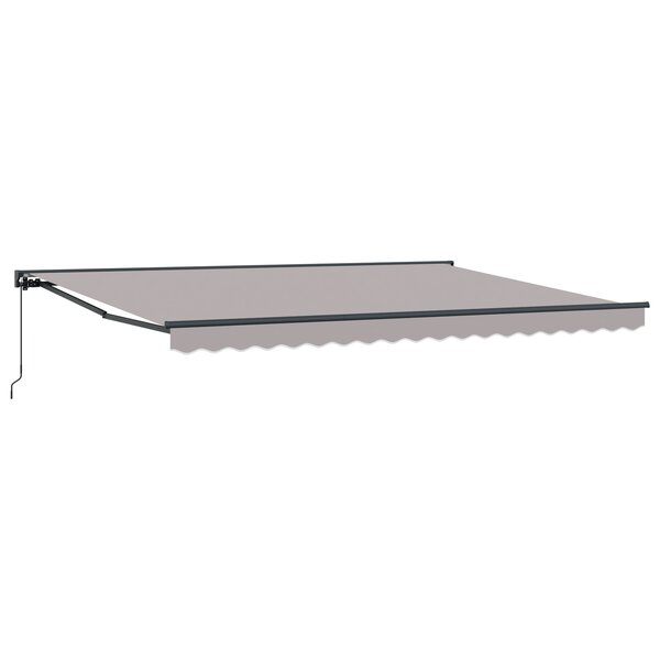vidaXL Auvent Rétractable Gris clair 450x300 cm
