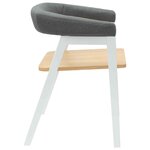 vidaXL Chaises de salle à manger 2 Pièces Blanc 54 x 57 x 73 cm