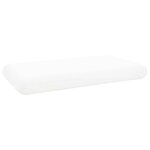 vidaXL Coussin de sommeil Uni Blanc 70 x 36 x 13 cm
