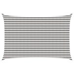 vidaXL Voile d'ombre 3 x 4 m HDPE Rectangulaire Gris clair et blanc