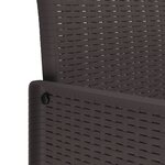 vidaXL Ensemble de salle à manger de jardin de 9 pièces marron poly rattan