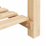 vidaXL Cache-pot de jardin avec étagère Beige 161 x 43 x 76.5 cm