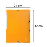 Chemise À Élastiques 3 Rabats Pp Opak - A4 - Jaune - X 50 - Exacompta