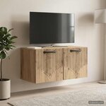 vidaXL Meuble TV mural 59 5 x 31 x 30 cm Chêne artisanal