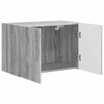 vidaXL Meuble TV mural Gris Sonoma 59 5 x 31 x 40 cm Bois d'ingénierie