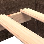 vidaXL Cadre de lit sans matelas chêne marron 75x190cm bois ingénierie