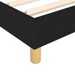 vidaXL Sommier à lattes de lit et matelas Noir 80x200 cm Tissu