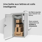 Boîte aux lettres et colis 2-en-1 connectée Boks One (RAL 7035)