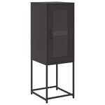 vidaXL Buffet noir 36x39x107 cm acier laminé à froid
