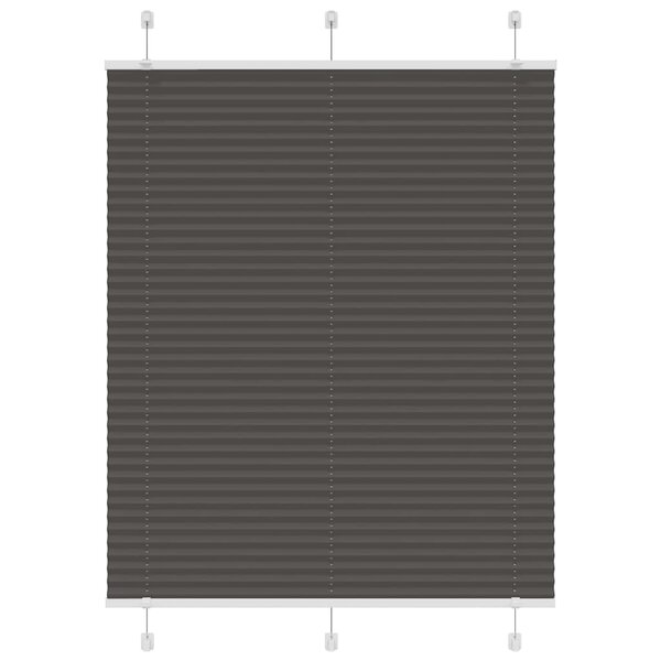 vidaXL Store plissé noir 105x150 cm largeur du tissu 104 4cm polyester