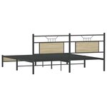 vidaXL Cadre de lit sans matelas chêne sonoma 183x203 cm